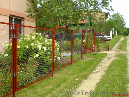 Забор из сетки рабицы - <ro>Изображение</ro><ru>Изображение</ru> #1, <ru>Объявление</ru> #503083