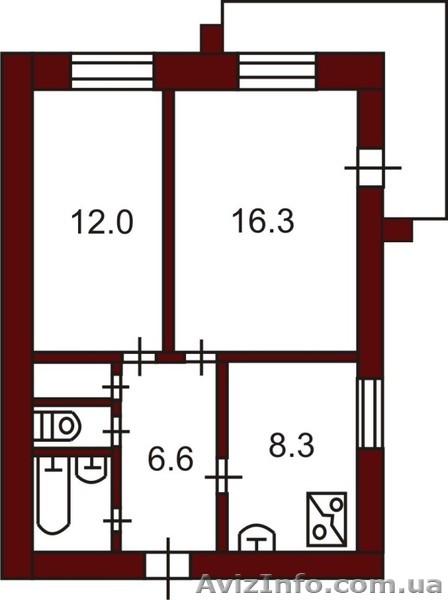 Продам 2 комнатную квртиру - <ro>Изображение</ro><ru>Изображение</ru> #1, <ru>Объявление</ru> #630223