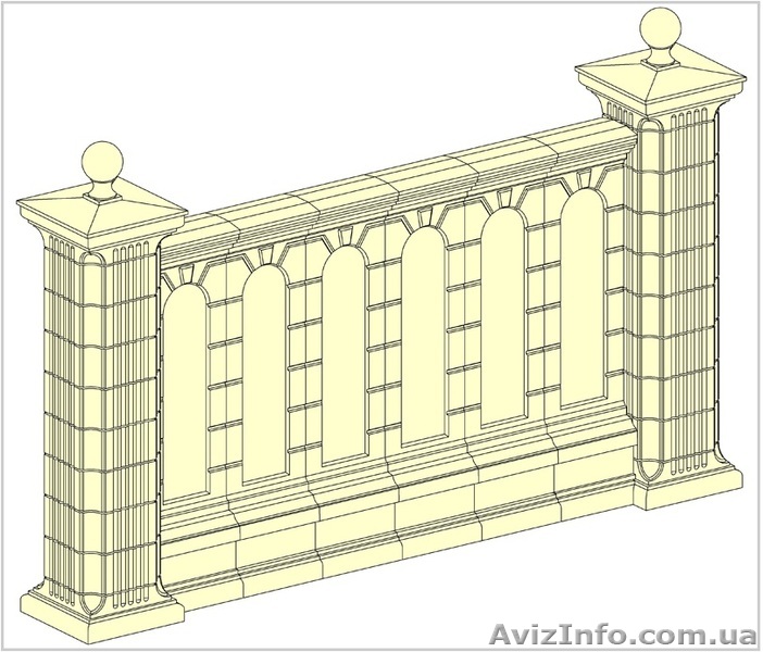 Межколонные секции, забор Чернигов - <ro>Изображение</ro><ru>Изображение</ru> #1, <ru>Объявление</ru> #708755