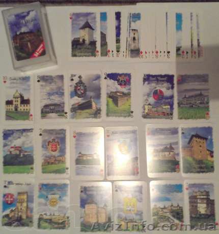 Сувенирные игральные карты (Замки Украины)  - <ro>Изображение</ro><ru>Изображение</ru> #1, <ru>Объявление</ru> #1087241
