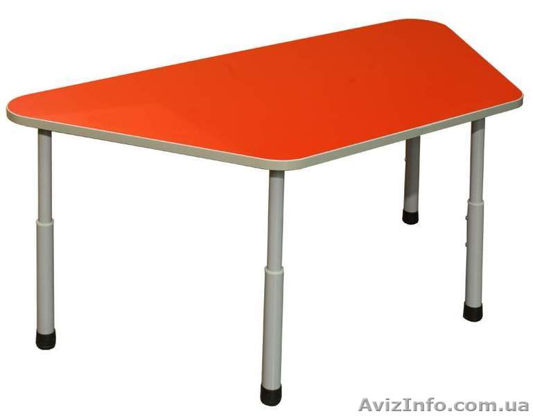 Стол детский трапециевидный регулируемый, Мебель для детского сада, Стол регулир - <ro>Изображение</ro><ru>Изображение</ru> #1, <ru>Объявление</ru> #1102801