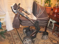 Коляска прогулочная трехколесная с люлькой АВС 3 Тес почти новая - <ro>Изображение</ro><ru>Изображение</ru> #2, <ru>Объявление</ru> #846586