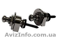 Стреплоки Черный Хром (2 шт) для ремня Гитары - <ro>Изображение</ro><ru>Изображение</ru> #2, <ru>Объявление</ru> #1338000