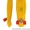 Скейт Longboard Penny 28 желтый с красными колесами #1416071