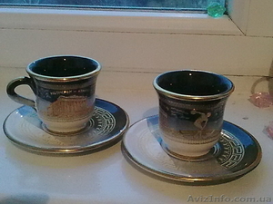 Продается набор из  2-х кофейных чашек и 2-х блюдц. Материал: фарфор. Производит - <ro>Изображение</ro><ru>Изображение</ru> #1, <ru>Объявление</ru> #231708