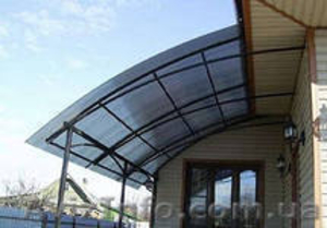 Козырькы КИЕВ  монтаж 