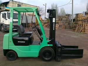 японский погрузчик митсубиси с захватом