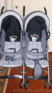 Продам прогулочную коляску для двойняшек - <ro>Изображение</ro><ru>Изображение</ru> #1, <ru>Объявление</ru> #864586