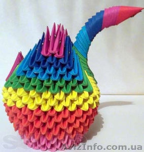 Радужный и белый лебеди оригами  - <ro>Изображение</ro><ru>Изображение</ru> #2, <ru>Объявление</ru> #1087242