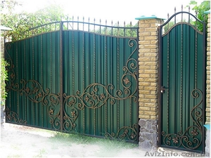 Металлические ворота, забор - Изображение #1, Объявление #1105321