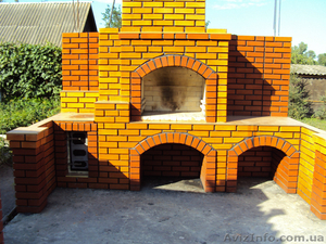 Кладка каминов,  печей и барбекю.
