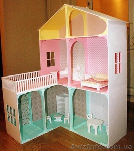 Кукольный домик из дерева эксклюзивного дизайна + Мебель в подарок - <ro>Изображение</ro><ru>Изображение</ru> #1, <ru>Объявление</ru> #1508726