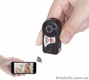 Wi-Fi Мини видеокамера ночного видения Q7 - <ro>Изображение</ro><ru>Изображение</ru> #1, <ru>Объявление</ru> #1072324