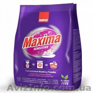 Стиральный порошок Sano Maxima Sensitive,  1, 25 кг,  арт. 295336