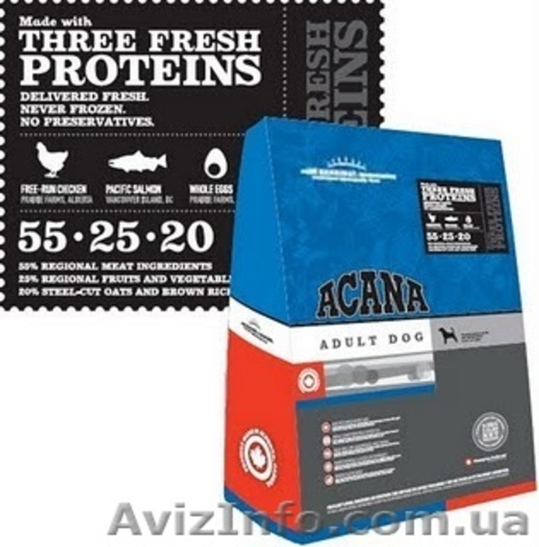 Продажа и доставка корма Акана, Ориджен - <ro>Изображение</ro><ru>Изображение</ru> #1, <ru>Объявление</ru> #117395