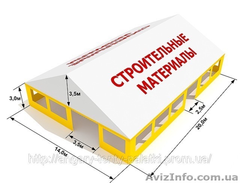 Тенты для рынков, ангары промышленные, палатки, шатры тентовые, Тент-строй - <ro>Изображение</ro><ru>Изображение</ru> #1, <ru>Объявление</ru> #205189