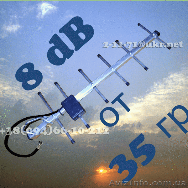 Направленная наружная антенна 8дб 800Мгц для 3G модемов Опт. - <ro>Изображение</ro><ru>Изображение</ru> #9, <ru>Объявление</ru> #459759