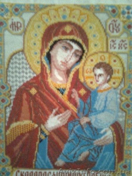 Срочно Продам "Икона Пресвятой Богородицы" вышита крестиком - <ro>Изображение</ro><ru>Изображение</ru> #1, <ru>Объявление</ru> #1010985