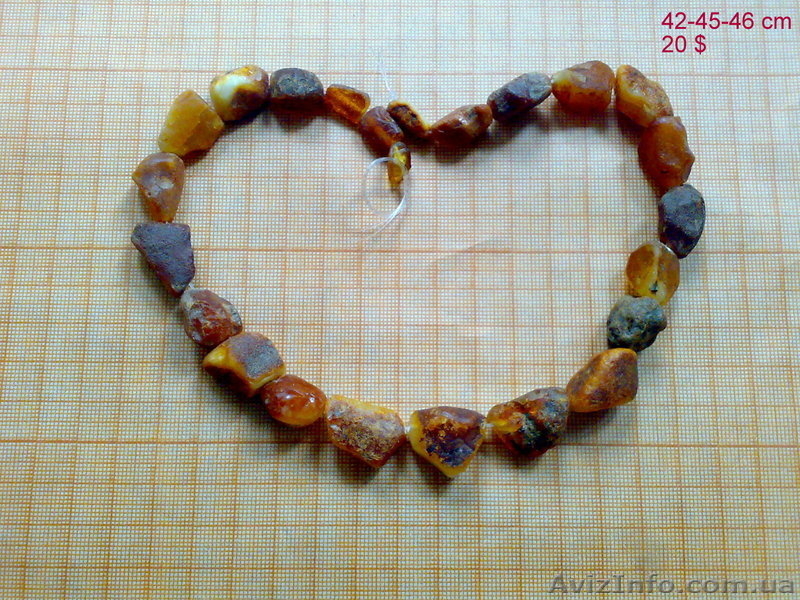 бусы янтарные, лечебные, не шлифованные. - <ro>Изображение</ro><ru>Изображение</ru> #7, <ru>Объявление</ru> #1020700