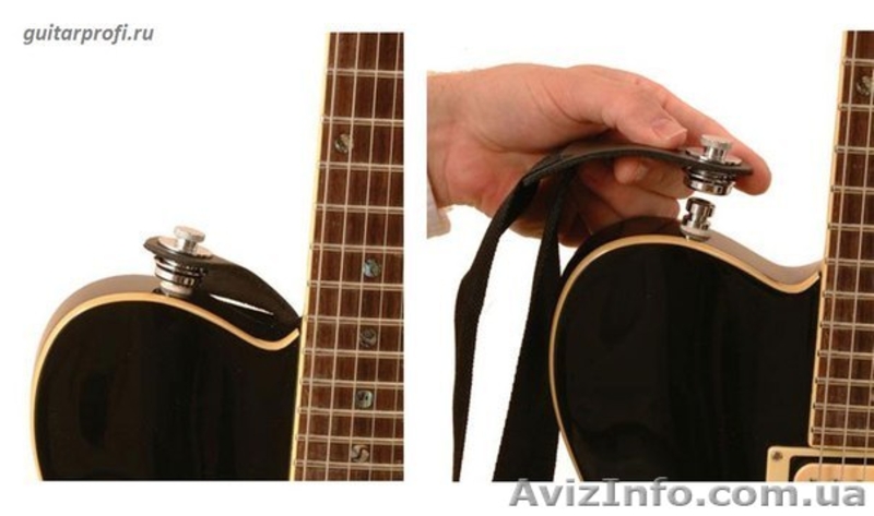 Стреплоки Черный Хром (2 шт) для ремня Гитары - <ro>Изображение</ro><ru>Изображение</ru> #3, <ru>Объявление</ru> #1338000