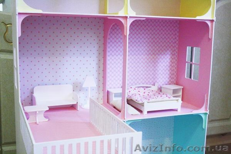 Кукольный домик из дерева эксклюзивного дизайна + Мебель в подарок - <ro>Изображение</ro><ru>Изображение</ru> #4, <ru>Объявление</ru> #1508726