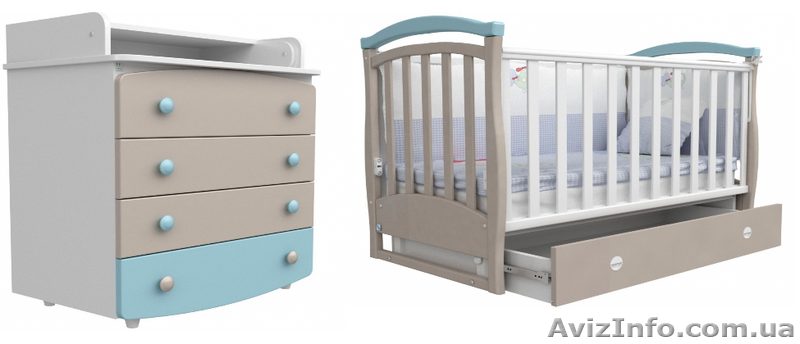 Дуэт Верес "ЛД-6" (кроватка + комод пеленатор 90x90) - <ro>Изображение</ro><ru>Изображение</ru> #3, <ru>Объявление</ru> #1102818