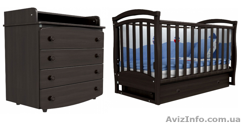 Дуэт Верес "ЛД-6" (кроватка + комод пеленатор 90x90) - <ro>Изображение</ro><ru>Изображение</ru> #2, <ru>Объявление</ru> #1102818